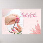 Floral Nail Spa Design Poster (Voorkant)