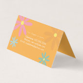 Floral Nail Technicia Groovy Visitekaartje (Achterkant)