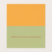 Floral Nail Technicia Groovy Visitekaartje (Binnenkant ongevouwen)