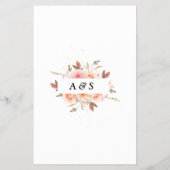 Floral Name dat Spice Vrijgezellenfeest game card Flyer (Achterkant)