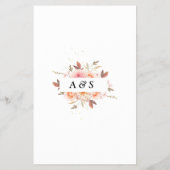 Floral Name die houdt van een oude douchecaart Flyer (Achterkant)