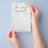 Floral Name die houdt van een oude douchecaart Flyer (Hand)