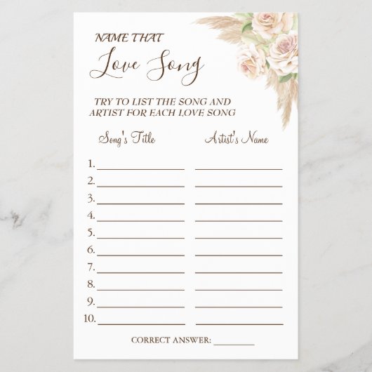 Floral Name die houdt van een oude douchecaart Flyer (Voorkant)