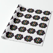 Floral Name Nana Cadeaupapier (Uitgerold)