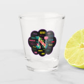 Floral Name Nana Shot Glas (Voorkant)