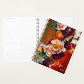 Floral Name Rustic Texture Planner (Display)