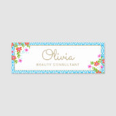  Floral Name Tag (Voorkant)