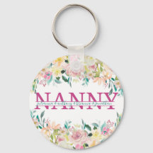 Floral Nanny gespleten Monogram met namen van klei