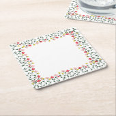 Floral Napkins Kartonnen Onderzetters (Schuin)