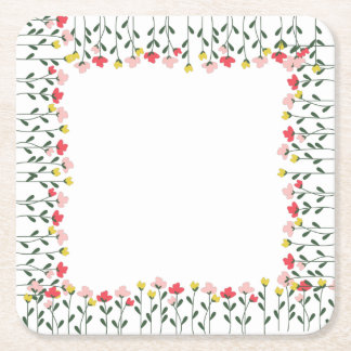 Floral Napkins Kartonnen Onderzetters