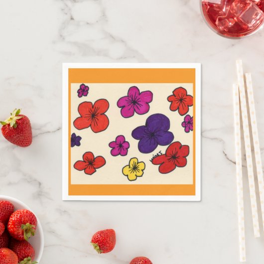 Floral napkins servet (Insitu)