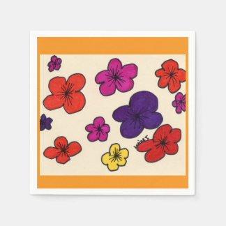 Floral napkins servet