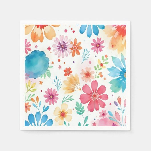 floral napkins servet (Voorkant)