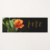 Floral Nasturtium Inspirerend Quote Yogamat (Voorkant (horizontaal))