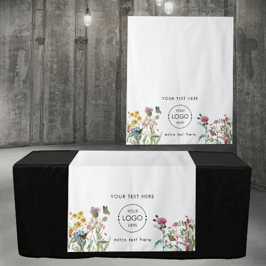 Floral Natuur Pop Up Shop Table Runner Sign Wandkleed