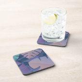 Floral Natuur Schilderen Kleurrijk Bier Onderzetter (Rechterzijde)