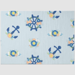 Floral Nautical Series Design 8 Tissuepapier