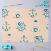 Floral nautische serie ontwerp 4 tissuepapier (Craft)