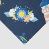 Floral nautische serie ontwerp 6 tissuepapier (Detail)