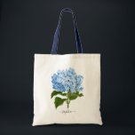 Floral Navy Blue Hydrangea Tote Bag<br><div class="desc">Floral Navy Hydrangea Botanische gepersonaliseerde Canvas tas</div>