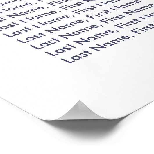 Floral Navy Blue Lace Wedding Seating Chart Poster (Hoek)