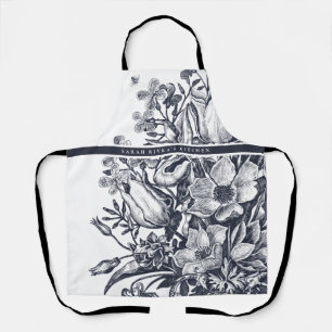 Floral Navy & White Schort