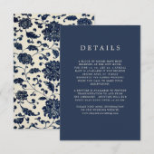  Floral | Nazeemacht en Cream Guest — Gegevens Informatiekaartje (Voorkant / Achterkant)