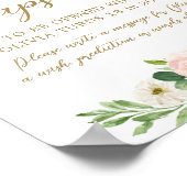 Floral nederful Birthday Time Capsule Sign Poster (Hoek)