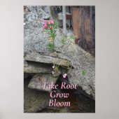 Floral neemt roetbloem fotografisch poster (Voorkant)