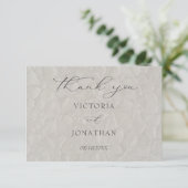 Floral Neutral Wedding Bedankkaart (Staand voorkant)