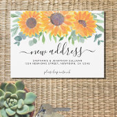 Floral New Address Moving Announge Aankondiging