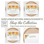 Floral New Address Moving Announge Aankondiging