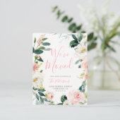 Floral Nieuw Huis | Briefkaart voor bewegende aank (Staand voorkant)