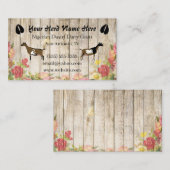 Floral Nigerian Dwarf Dairy Goat Visitekaartje (Voorkant / Achterkant)