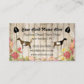 Floral Nigerian Dwarf Dairy Goat Visitekaartje (Voorkant)