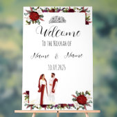 Floral Nikkah acryl teken Bord (Neutraal)