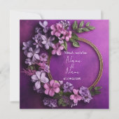 Floral Nikkah uitnodiging (Voorkant)