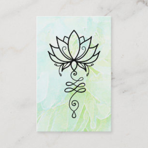 *~* Floral Nirvana Sacred Geometry Yoga Lotus Visitekaartje