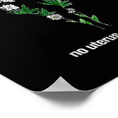 Floral No Uterus No Opinion Women's Rights Poster (Hoek)