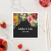 Floral Noir Servet (Insitu)