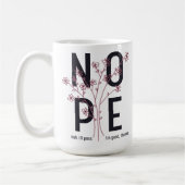 Floral Nope Koffiemok (Links)