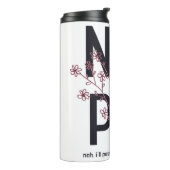 Floral Nope Thermosbeker (Gedraaid links)