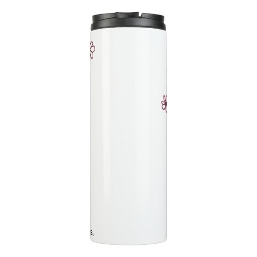 Floral Nope Thermosbeker (Achterkant)