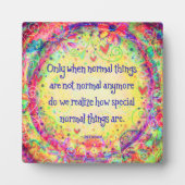 Floral Normal is speciale quote inspirativiteit Fotoplaat (Voorkant)