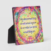 Floral Normal is speciale quote inspirativiteit Fotoplaat (Voorkant)