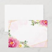 Floral Note Card Notitiekaartje (Voorkant / Achterkant)