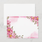 Floral Note Card Notitiekaartje (Voorkant / Achterkant)