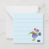  Floral Note-kaart Notitiekaartje (Achterkant)