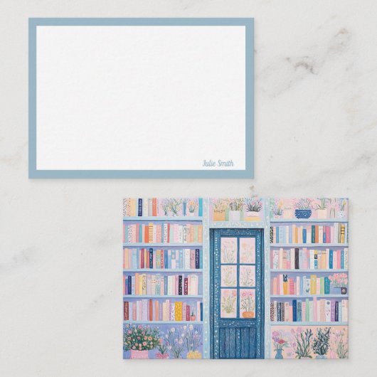  Floral Note kaarten Notitiekaartje (Voorkant / Achterkant)