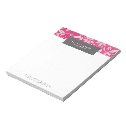 Floral Note Pad Notitieblok (Linkerzijde)